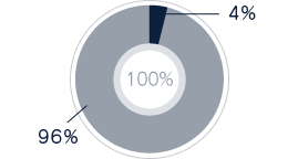 心療内科4%　その他96%