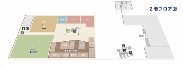 「ビエラ奈良」2階フロア図